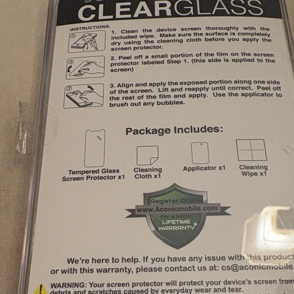 Clear tempered Glass Screen Protector for iPhone 11/XR